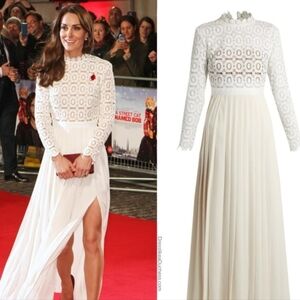 Host Pick! 🥳 Self-Portrait Mock Neck Long Dress- Kate Middleton